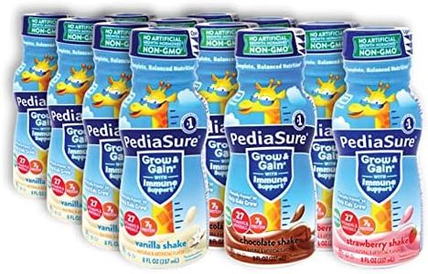 Niro Assortment | PediaSure Immune Support Shake | Strawberry, Vanilla, and Chocolate Flavors | 12 Pack Variety | Niro Neoprene Sleeve Included With Each Order