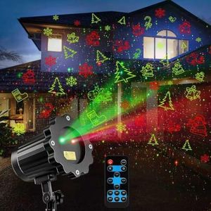 Brighter Laser Christmas Decorations Lights Projector Outdoor, RGB 3 Colors 8 Patterns Christmas Light Show, Holiday Projector for Outside