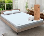 SLEEPY OWL 2 Inch Memory Foam Mattress Topper DOUBLE Bed, 5cm Thick Gel Infused Orthopedic Mattress Pad for Back Pain, Removable Washable Zipped Cover with Elastic Straps (Double 135x190, 5 cm)