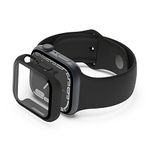 Belkin ScreenForce Apple Watch Case - Bumper Case & Tempered Glass Screen Protector for 40mm & 41mm Apple Watch Series 9, 8, 7, 6, 5, 4 & SE - Black