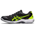 ASICS Men's Gel-Rocket 10 Volleyball Shoes, Black/Carrier Grey, 12.5