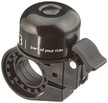 BBB Cycling Loud & Clear BBB-11 Handlebar Bell for Mountain, Road, and Racing Bikes (Black) One Size