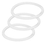 County Line Kitchen Replacement Seals for Cold Brew Filter with Stainless Steel Lid or Ball White Plastic Lids - 3 Pack