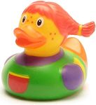 Lotti Bath Duck I Squeaky Duck I L: 8.5 cm I Includes Bath Duck Keyring in Set