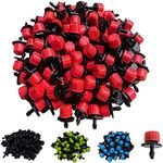 DIY Crafts 5 Pcs, Red + Black Colour, Pack Of 5 Pcs, 360 Degree Adjustable Irrigation Sprinklers Drip Watering System for Flower Beds, Veg (5 Pcs, Red + Black Colour)