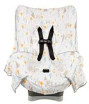 Niko Easy Wash Children's Car Seat Cover & Liner - 100% Cotton Jersey - Owl Multi - Universal FIT - Crash Tested - Waterproof SEAT Bottom - Mess Protection - Easy to Clean - Machine Washable