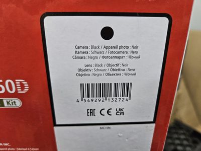 Canon EOS 250D DSLR Camera, 24MP, 18-55mm Lens – Black