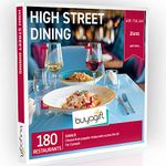 Buyagift High Street Dining Gift Experience Box - Choose from over 180 locations for dinner for two at popular restaurants across the UK