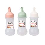 TOMATUS® 280ml Food Ketchup Dispenser Salad Dressing Storage Bottle Refillable Condiment Bottle (Pack of 3)