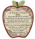 Teacher Apple Plaque - A Teacher's Prayer - End of School Year Thank You Gift by Banberry Designs