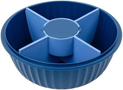 Yumbox Poke Bowl - Leakproof Divided Salad Bowl - Hawaii Blue - 4 Compartment