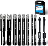 DKIBBITH 10 Pack Dry Diamond Drill 