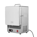 VEVOR Tabletop Kiln Melter, 1500W Electric Melting Furnace, Stainless Steel Electric Furnace, Max Temperature 2192℉/1200℃, for Wax Casting, Metal Clay DIY, Metal Tempering, Glazing on Pottery