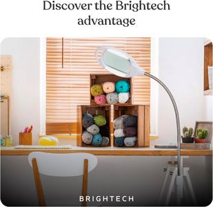 Brightech LightView Pro Magnifying Lamp – LED Floor Light for Reading & Crafts