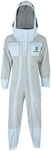 Bee ProGear Beekeeping Suit for Men & Women with Fencing Veil, Protective 3-Layer Ultra Ventilated Pilot Bee Suit, Sting Proof Beekeeper Suit (4X-L)