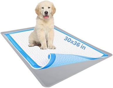 Skywin- Pee Pad Holder Tray 30 x36 Inches, Puppy Pad Holder, Easy to Clean and Store Pee Pad Holder for Dogs, Silicon Training Pad Holder, No Spill Puppy Pad Holder (Light Grey)