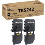 UEESLH TK5242 TK-5242 Toner Cartridge Compatible Replacement for Kyocera TK 5242 TK-5242K 1T02R70US0 for ECOSYS P5026cdn P5026cdw M5526cdn M5526cdw Printers 4,500 Pages 2 Pack