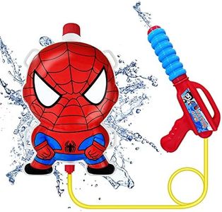 Minaso Backpack Water Gun for Kids, Squirt Gun (Red)