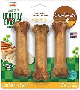 Nylabone Healthy Edibles All-Natural Long Lasting Chicken Flavor Dog Chew Treats 3 Count Chicken Small/Regular