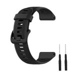 Muovrto Replacement Strap for Garmin Forerunner 945/935, Silicone Watch Band for Garmin Fenix 5/6