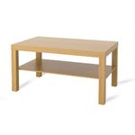 home stuff Coffee Table Modern Stylish Coffee Table, Coffee Living Room, Herringbone Coffee Table, Coffee Table with Shelf, Rectangular Coffee Table, Easy to Assemble, Oak Effect, 90x55x45 CM