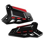 Modeer For kawasaki Z900 2018-2023 Z900SE 2022-2023 Motorcycle CNC Footrest Pedal Protector Foot Peg Heel Plates Guard Cover z 900 se Accessories (Black-Red)