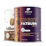 Nature's Finest Night FatBurn Extreme + OK!Fatburn Coffee | Natural Fat Burning - Boost Metabolism and Energy - Support Weight Loss | Morosil, L-Carnitine, Guarana | 275 g for 25 Days, by Nutrisslim