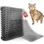 Homarden Cat Repellent Scarer for Garden - Plants Protected with Cat Scat Mat with Spike - Easy to Install Metal - Easy Mounted On Fence, Wall