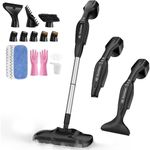 Let'Steam 17 in 1 Steam Mop with Detachable Handheld Steam Cleaner, Powerful Steam Mops for Cleaning Hardwood, Laminate Floor, Tiles and Grout, Dual- Rod Design Floor Steamer with 2 Modes