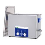 DK SONIC Ultrasonic Cleaner 37L 720W, Ultrasonic Carburetors Cleaner with Power Adjustable Encoded Control and Five Modes for Parts,Circuit Board,Engines Cleaning