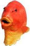 Realistic Fish Mask Latex Animal Head Mask Halloween Costume Headwear Masquerade Party Adult