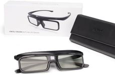 AWOL VISION DLP Link 3D Glasses, Rechargeable Active Shutter Eyewear compatiable with AWOL VISION LTV-2500, LTV-3500, Vanish TV & Other DLP-Link 3D projectors (1 Pack)