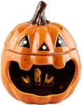 Mud Pie Open Candy Container, Pumpkin, 6" x 4.75"