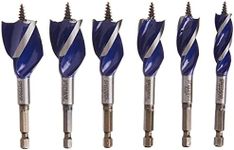 IRWIN SPEEDBOR Drill Bit Set for Wood, 4-Inch, 6-Piece (1877239)