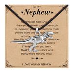 GBTBYS To My Nephew Necklace, Nephew Gifts from Auntie Uncle Birthday Graduation Christmas Jewelry Gifts Idea for Nephew Teen Boys