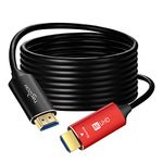 Twozoh 8K Fiber HDMI Cable 75M, High Speed HDMI 2.1 Fiber Optic Lead Support 48Gbps 8K@60Hz 4K@120Hz