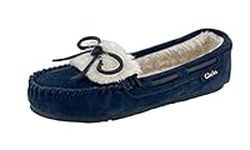 Clarks Women's Moccasin, Navy, 6 M 