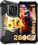 FOSSIBOT F107 Pro Rugged Phone Unlocked 5G Android 15, 30GB+512GB/2TB Rugged Smartphone, 6.95''FHD+ 120Hz Display 200MP, 28000mAh Battery Waterproof Cell Phones, IP68/IP69K/WiFi6/NFC