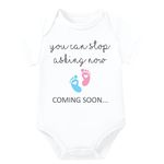 Lillypupp Coming soon funny quote Pregnancy reveal Surprise for family friends and general public | Photography props for baby announcement.