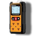 Gas Leak Detector 4-in-1 (H2S, EX, O2, CO) - Reliable Home and Workplace Safety Monitor with Precise Detection - Rechargeable, Rugged Build, Instant Alerts, Temperature Range: 14°F to 131°F