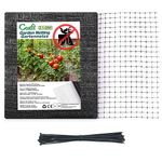 Garden Netting, 6.9 X 65.5ft Bird Netting, Heavy Duty Reusable Garden Mesh Protect Plants Vegetables Fruits Flowers Ponds Against Bird Animals and Pests, with 50Pcs Cable Ties (2 * 20M)