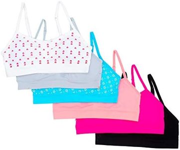 Alyce Intimates Seamless Girls Bra, Pack of 6 X-Large