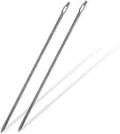 SpitJack Butchers Meat Trussing Needle. Cooking Needles for Lacing Roast Turkey, Chicken, Rotisserie Pig, Whole Hog, Lamb, and Pork Skin. SS, 7 inch. 2 Pack