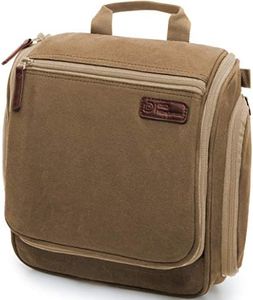 D&D Hanging Travel Toiletry Bag for Men and Women – Large Cosmetics, Makeup and Toiletries Organizer Kit with 10 Compartments, YKK Zippers, XXL Metal Swivel Hook, Water-Resistant Nylon