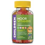 Halal Vitamins, Kids Vitamins, Kids Multivitamin Gummies Noor Vitamins: Vitamin C for Kids, D3, and Zinc for Immunity, B6 B12 for Energy. Non-GMO, Halal Gummies - 90 Count Gummy Vitamins for Kids