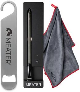 MEATER SE Bundle: Smart Wireless Meat Thermometer for Everyday Cooking with Kitchen Towel & Bar Blade Opener | Bluetooth Range for Oven, Hop, Air Fryer & More | 50+ Recipes in App