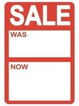 Audioprint Ltd Sale was/Now Stickers - 200 Pack - 65mm