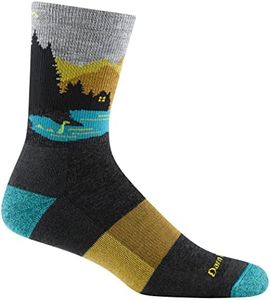 Darn Tough Men's Close Encounters Micro Crew Midweight Hiking Sock (Style 5014) - Charcoal, Large