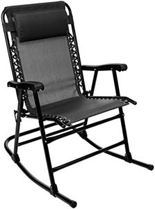 Amazon Basics Fauteuil à bascule pliant - Noir
