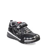 Geox J Bayonyc Boy Sneaker, Black Silver, 10 UK Child